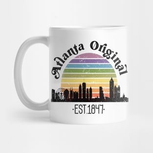 Atlanta Original Retro Rainbow Mug